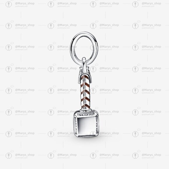 Pandora Marvel The Avengers Thor's Hammer Dangle Charm - Picture 3 of 5